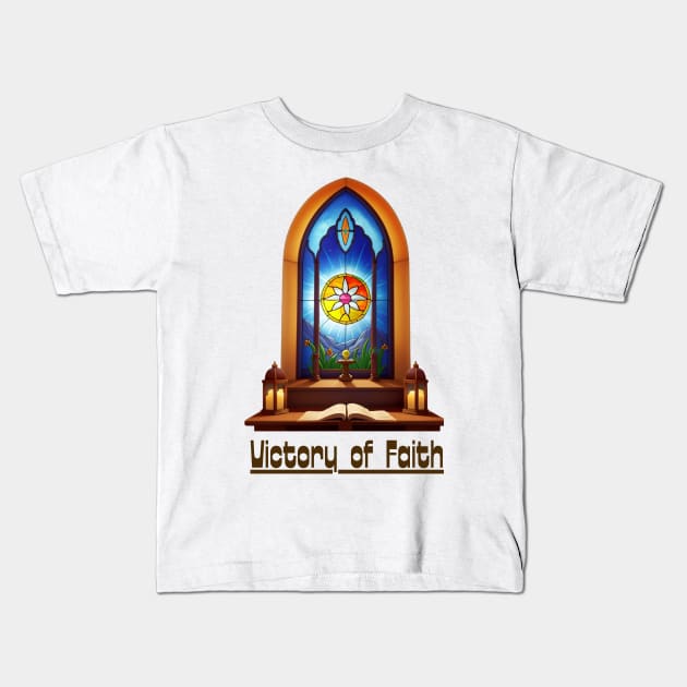 Victory of Faith / Beauty & Serenity / Easter Renewal Kids T-Shirt by benzshope